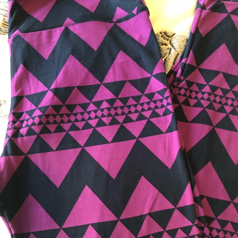 TC LuLaRoe Legging Purple/Dark Blue